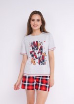 Футболка Clever LP11-933 - меланж св. серый