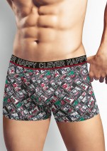 Мужские трусы Clever MSH414313 - черный/красный