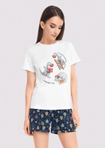 Футболка Clever женская LF13-1068/3 - молочный 