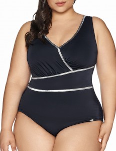 Купальник слитный Ava SKJ62  - черный 