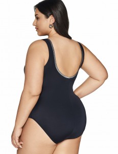 Купальник слитный Ava SKJ62  - черный 