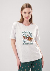 Набор одежды Clever LP15-1201/2 - меланж св. серый/т. зеленый 