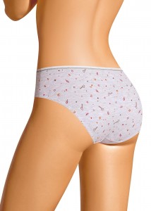 Трусы слип Clever B1201/1 - св. серый/красный 