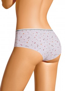 Трусы шорты Clever SH1201/1 - св. серый/красный 