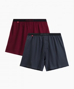 Мужские трусы Atlantic 2MBX-025 - графитовый/каберне