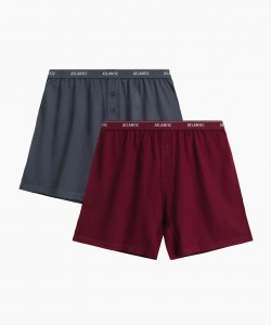 Мужские трусы Atlantic 2RMX-001 - графитовый/каберне