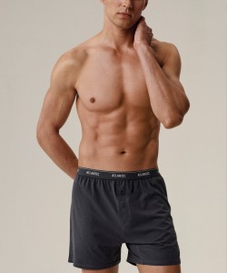 Мужские трусы Atlantic 2RMX-001 - графитовый/каберне