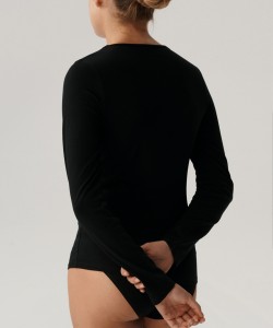 Лонгслив женский Atlantic BLV-200 - черный