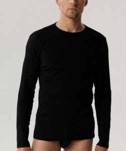 Лонгслив мужской Atlantic BMV-049 - черный 