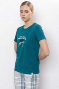 Футболка женская Melado 6711W-20091.8H-715.1393 - серо-бирюзовый