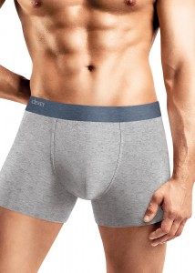 Мужские трусы боксеры Clever MSH631473 - меланж т.серый