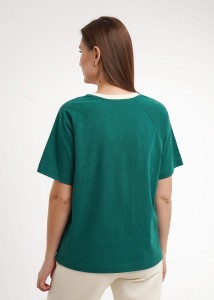 Футболка Clever LF26-100 - т. зеленый