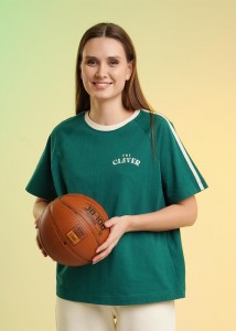 Футболка Clever LF26-100 - т. зеленый