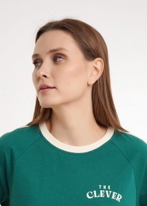 Футболка Clever LF26-100 - т. зеленый