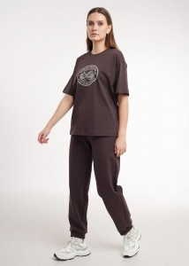 Футболка Clever LF26-100/5 - коричневый