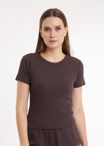 Футболка Clever LF26-100/6 - коричневый