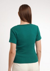 Футболка Clever LF26-100/6 - т. зеленый