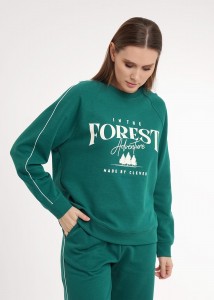 Джемпер Clever LSW26-100/1 - т. зеленый