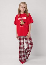 Пижама подросток Clever 759526/29кд_п  - красный