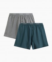 Мужские трусы Atlantic 2RMX-001 - серый меланж/морской